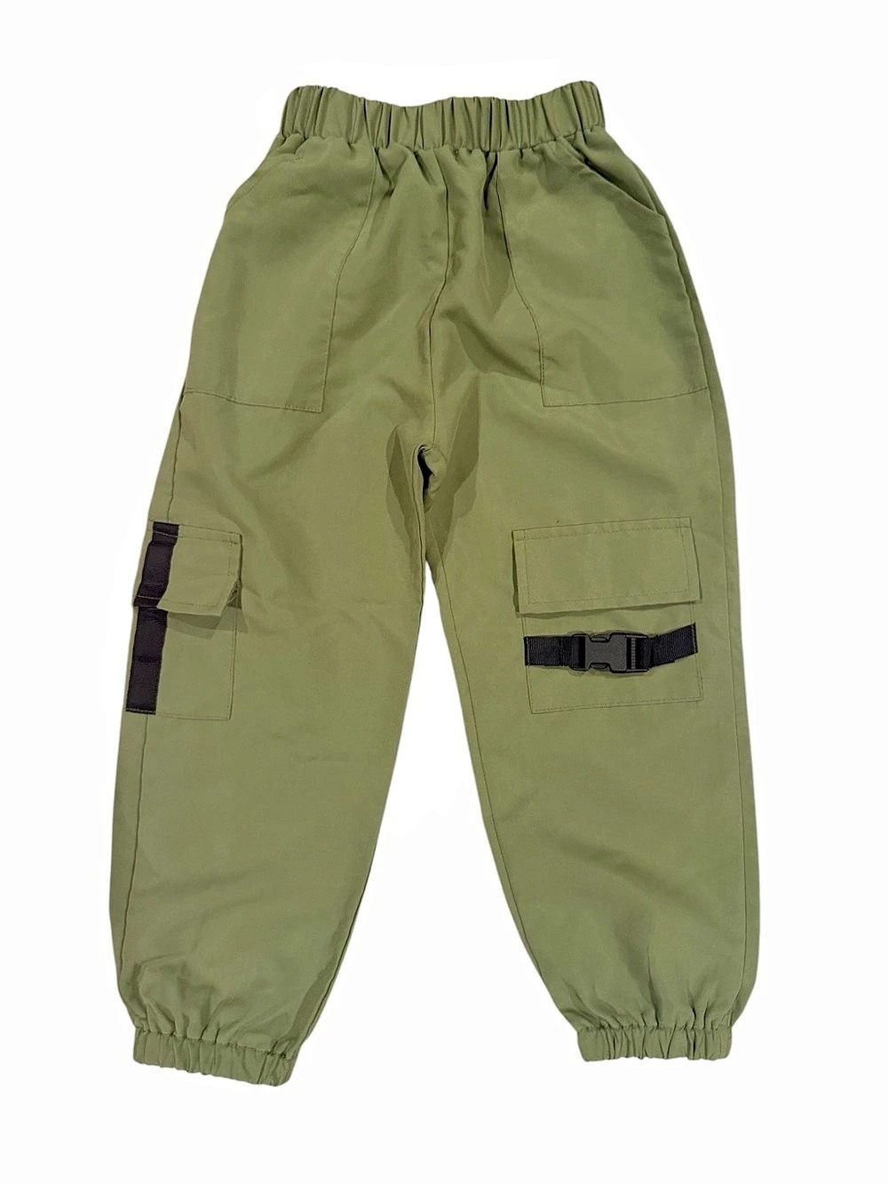 SHEIN Kids Cargo Jogger Pants in Green Size 5Y